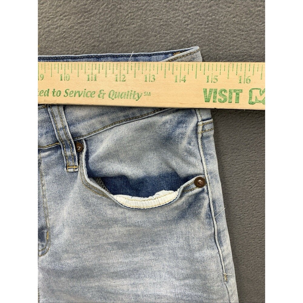 Rue 21 Denim Jeans Men's Size 30X30 Sky Blue Slim Taper Supreme Flex - Picture 4 of 16